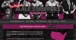 Desktop Screenshot of malestrippers.com