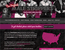 Tablet Screenshot of malestrippers.com